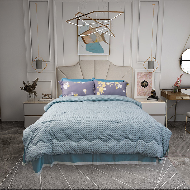 j9九游会概念健康保暖被（绿灰）