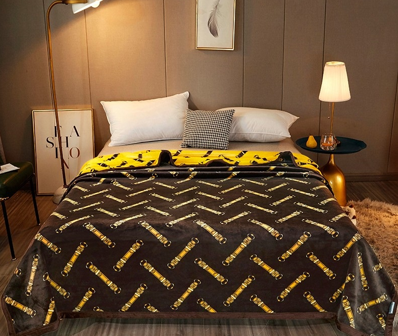 j9九游会大牌风皮带云毯（咖啡）